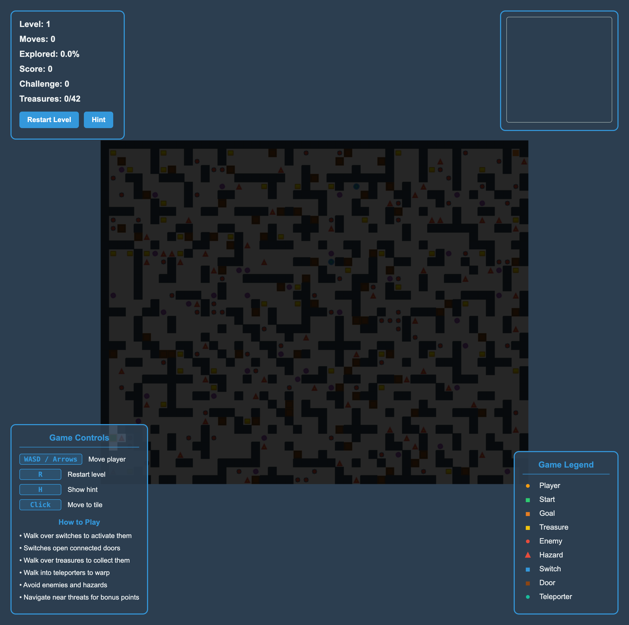 Preview from Maze Game with Kiro IDE - Getting Back into Game Dev