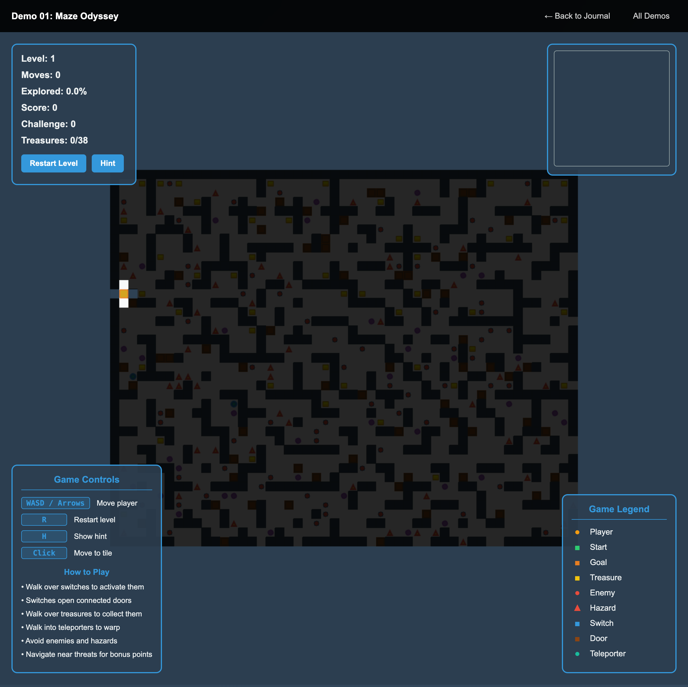 Screenshot 2 from Maze Game with Kiro IDE - Getting Back into Game Dev