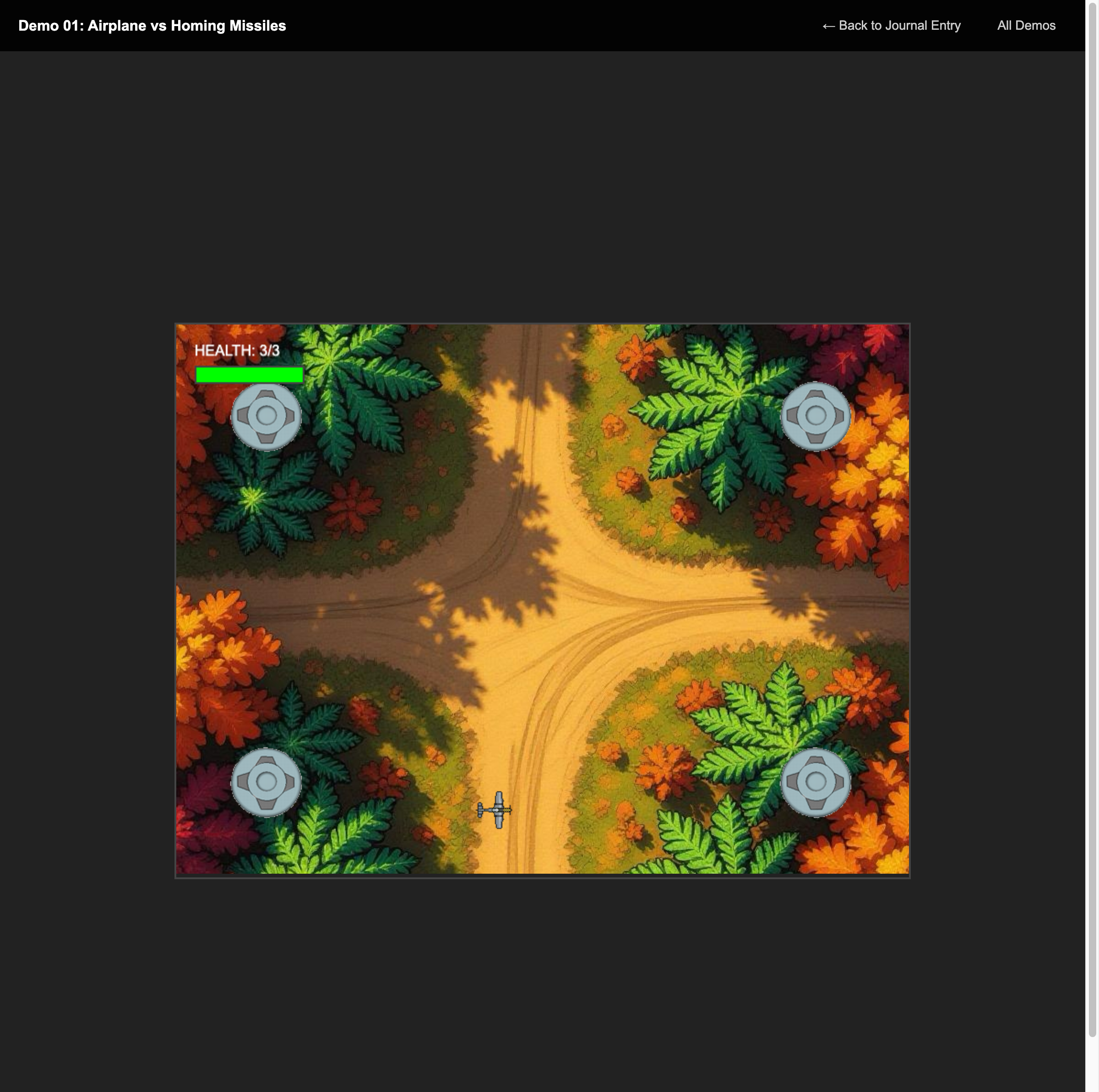 Screenshot 3 from Airplanes + Turrets + Rockets - Using Proven Algorithms