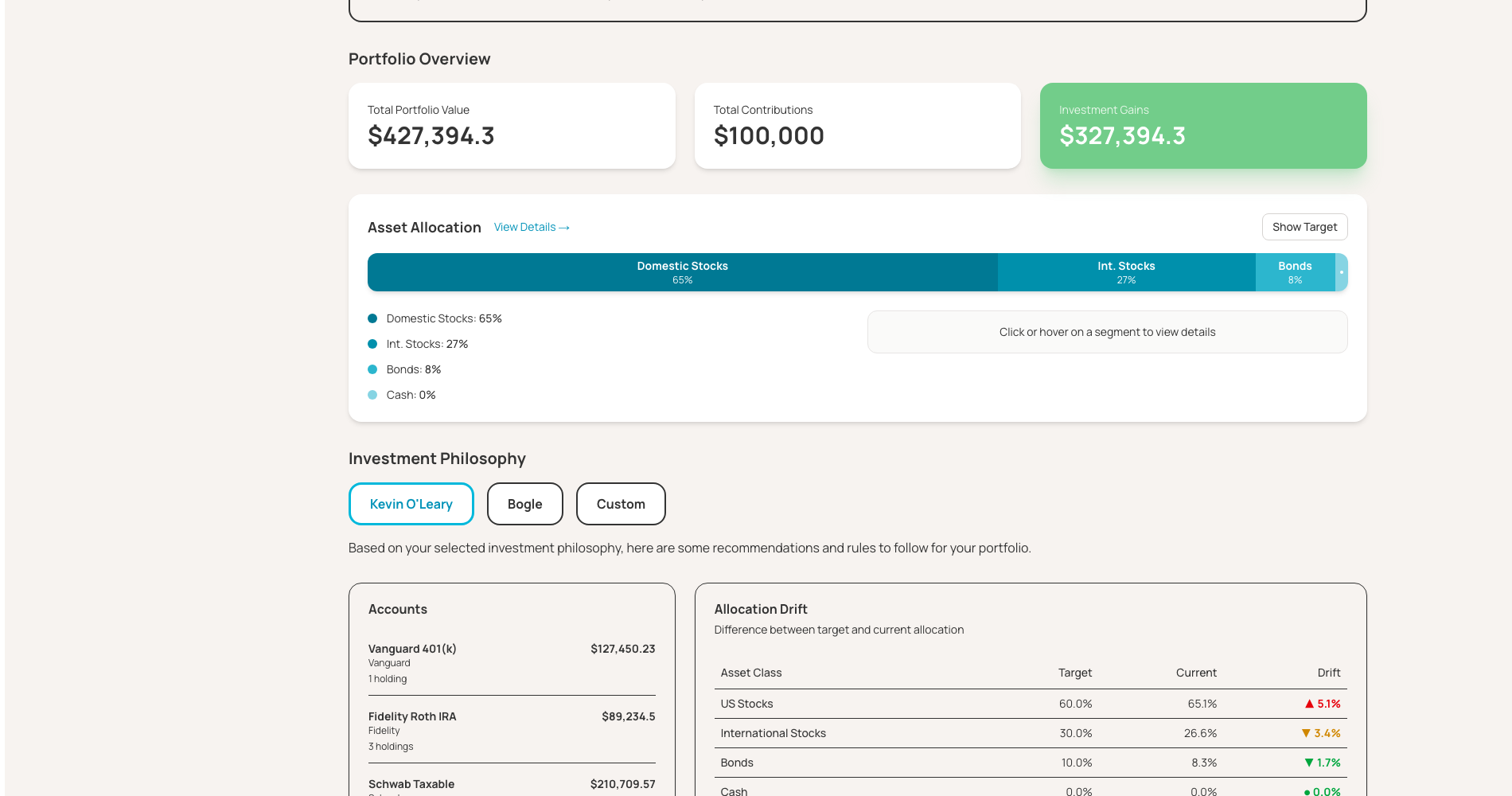 Portfolio Balance Calculator screenshot - Thumbnail 2